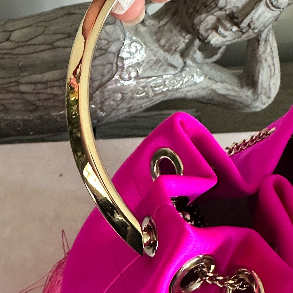 ✨✨SOLD✨✨Jimmy Choo Bon Bon Small Fringed Bucket Bag - Picture 12 of 12